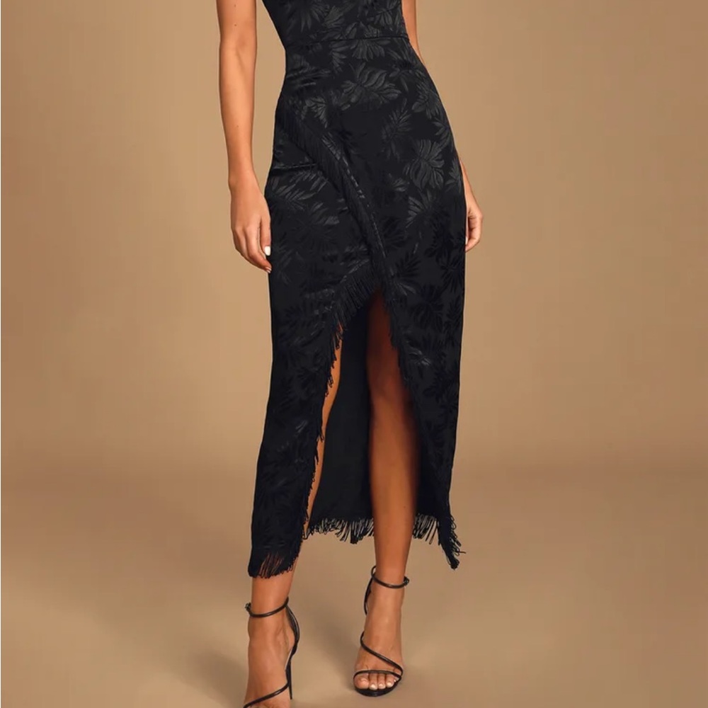Embossed Strapless Gown - Picture 2 of 5